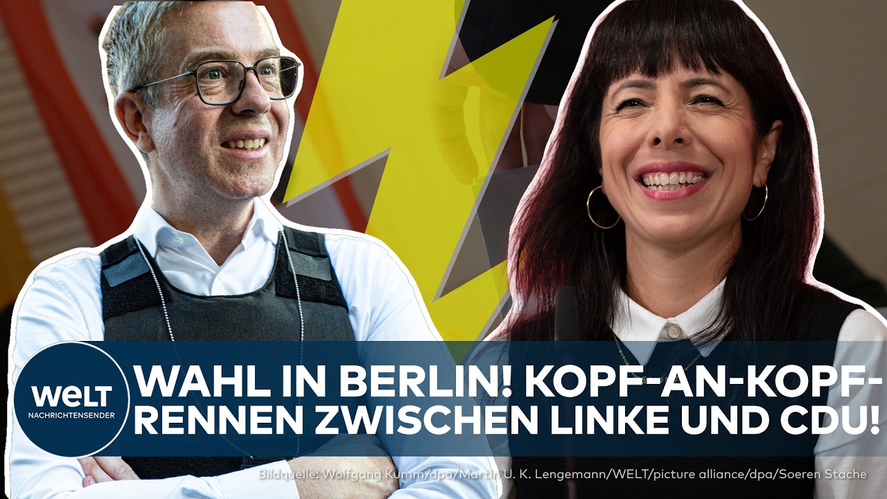 Wahlplakate verschiedener Parteien in Berlin vor der Berlin-Wahl am 20. September 2026