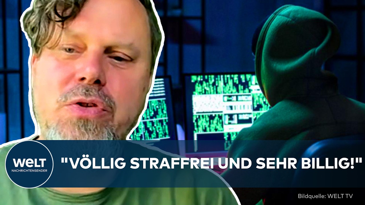 Symbolbild BND Cyberangriff – Bildschirm mit Programmiercode und Logo des Bundesnachrichtendienstes