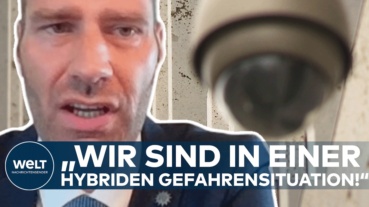 Jochen Kopelke, GdP-Vorsitzender, spricht zur Geheimdienstreform in Deutschland vor Mikrofonen