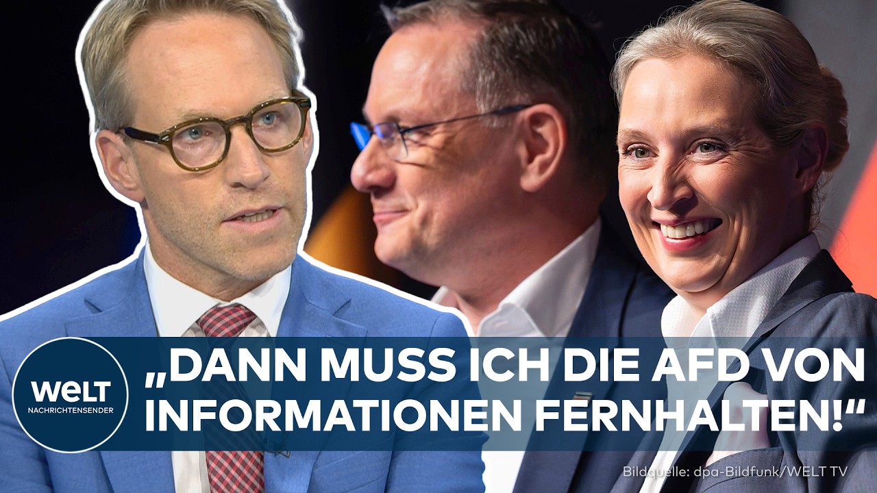 Mark Henrichmann, CDU-Politiker und Vorsitzender des parlamentarischen Kontrollgremiums, spricht über das AfD Sicherheitsris…