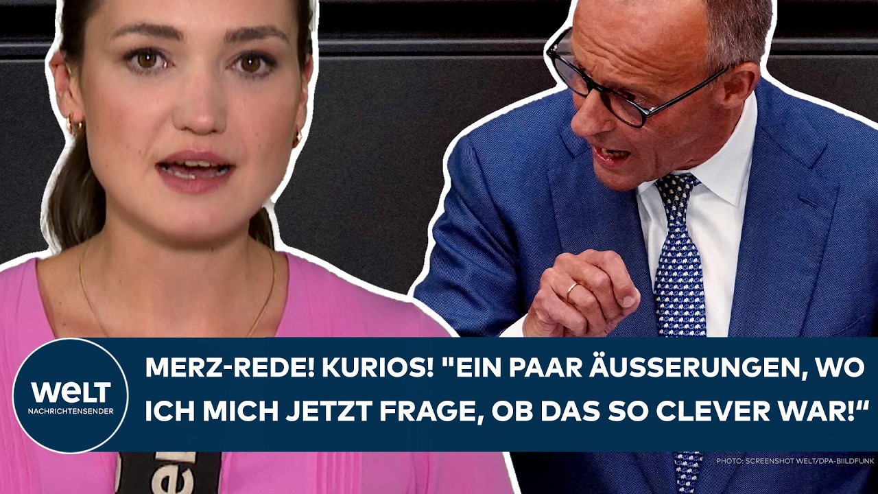 Generaldebatte Bundestag – Friedrich Merz spricht am Rednerpult im Bundestag während der Generaldebatte 2026
