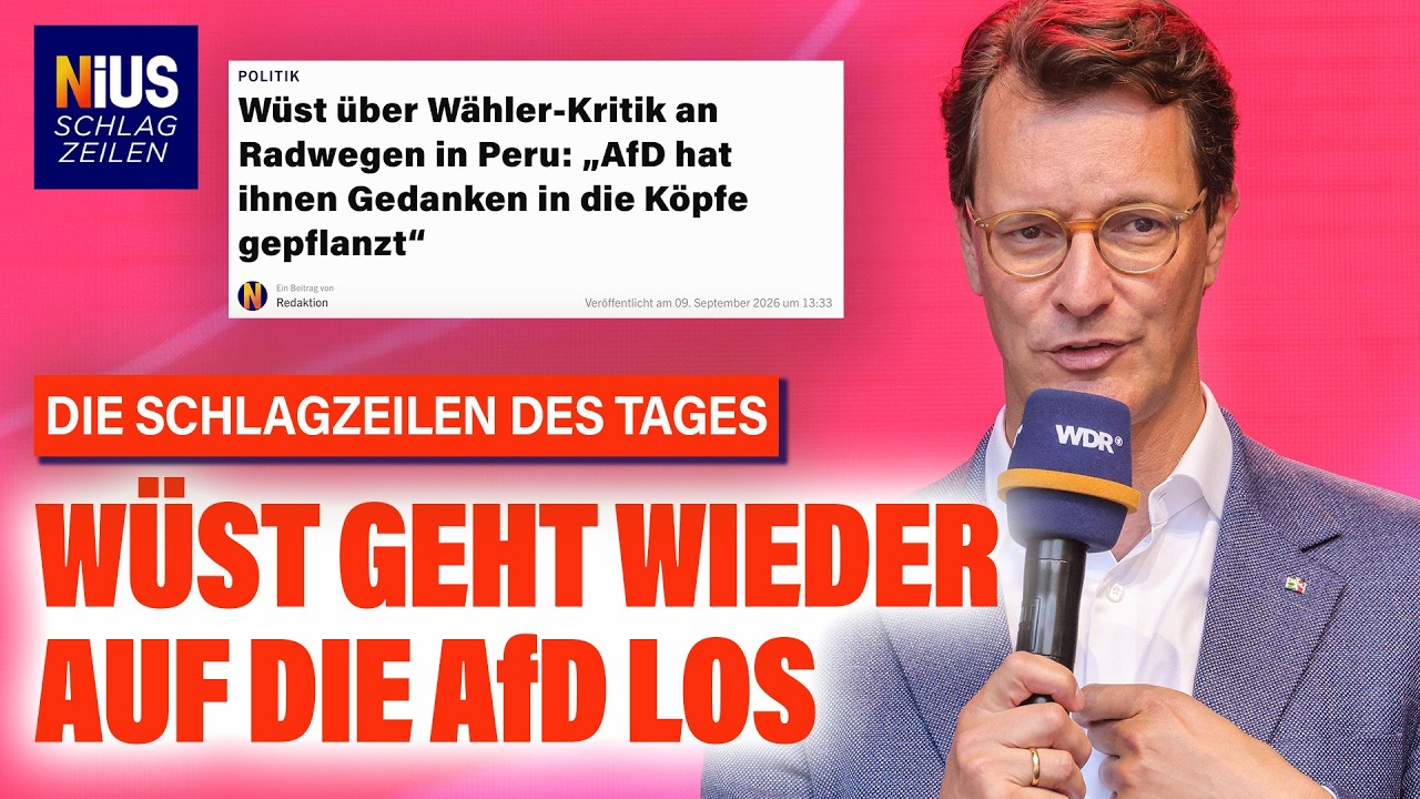 Hendrik Wüst spricht auf einer Bühne über den AfD-Erfolg und die Kommunikationsstrategie der Partei bei Wählern
