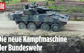 Bundeswehr Radpanzer – Neuer Bundeswehr-Radpanzer von Rheinmetall im Gelände – 30-mm-Maschinenkanone und Panzerabwehrraketen…