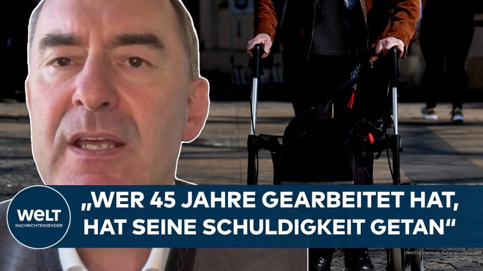 Hubert Aiwanger, bayerischer Wirtschaftsminister, spricht zur Rentenreform und Generationengerechtigkeit