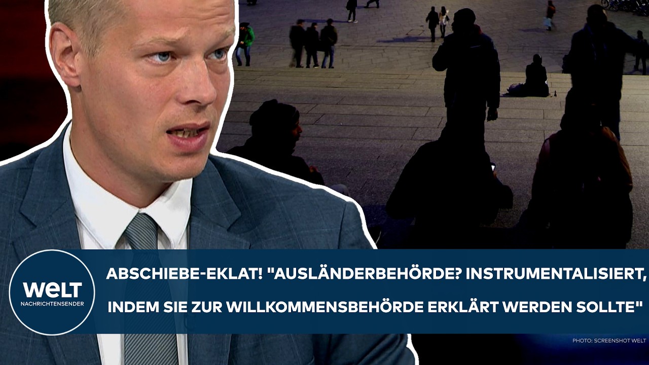 Manuel Ostermann, Vorsitzender der Bundespolizeigewerkschaft, diskutiert das Thema Ausreisepflichtige und Abschiebepolitik i…