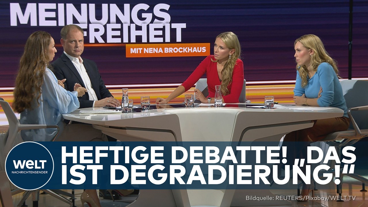 Meinungsfreiheit Debatte – Politische Diskussionsrunde zur Meinungsfreiheit-Debatte über das Gelsenkirchen-Video von Angeli …