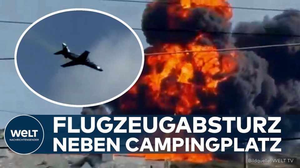 Flugzeugabsturz Wales – Rauchsäule nach dem Flugzeugabsturz in Wales nahe dem Luftwaffenstützpunkt RAF Valley