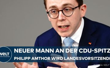 Philipp Amthor CDU Mecklenburg-Vorpommern – Philipp Amthor beim CDU-Parteitag in Mecklenburg-Vorpommern als neuer Landesvors…