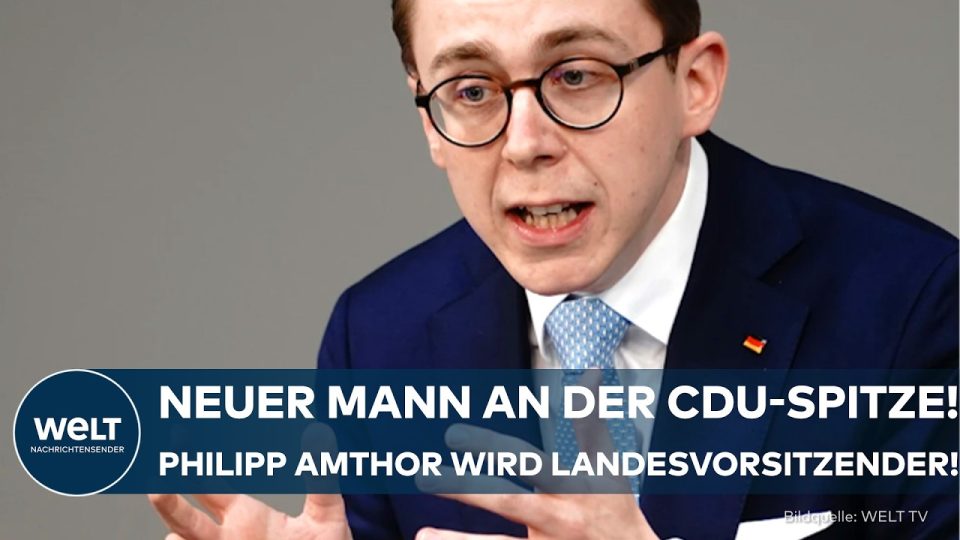 Philipp Amthor CDU Mecklenburg-Vorpommern – Philipp Amthor beim CDU-Parteitag in Mecklenburg-Vorpommern als neuer Landesvors…
