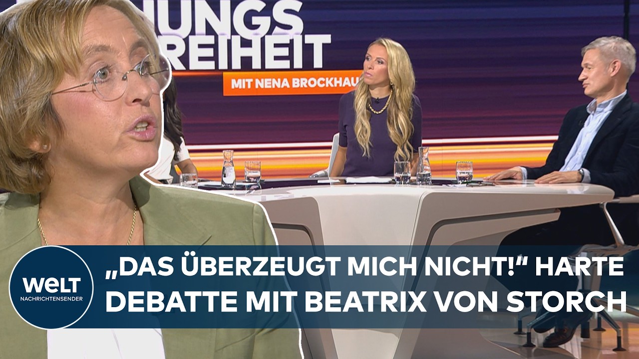Rentenfrage AfD – Beatrix von Storch in einer Talkrunde, Rentenfrage und AfD-Positionen im Mittelpunkt der Debatte