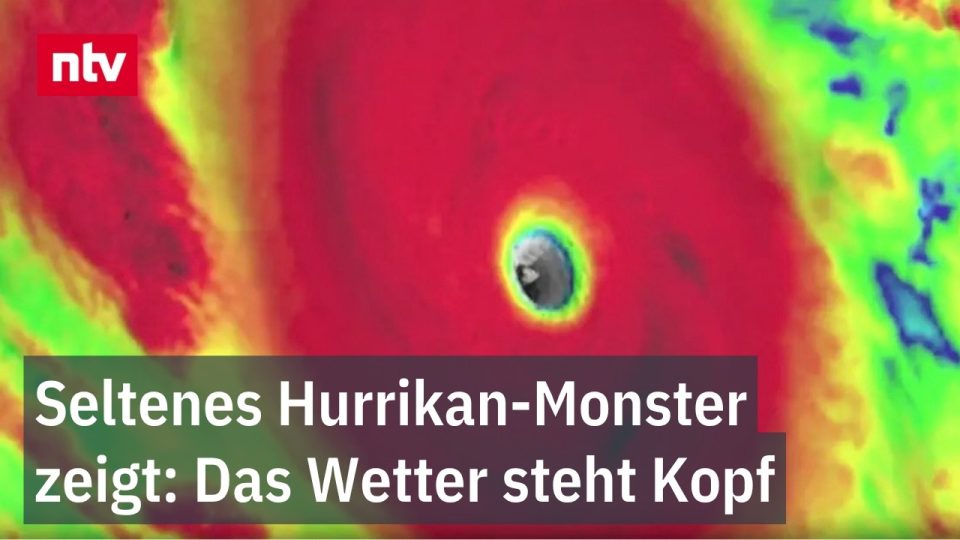 Satellitenaufnahme von Hurrikan Polo als Kategorie-5-Wirbelsturm über dem östlichen Pazifik nahe Mexiko