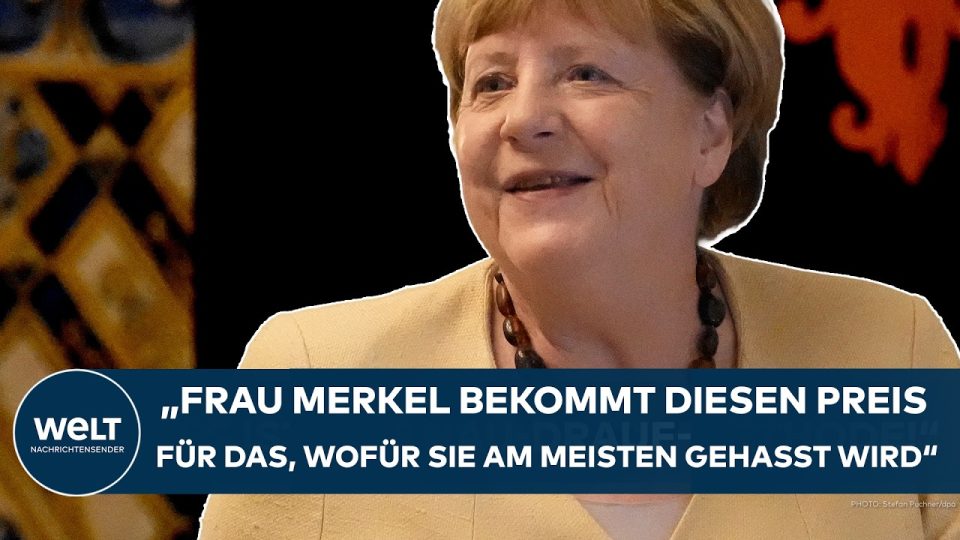 Angela Merkel bei der Verleihung des Elisabeth-Preises der Caritas in Augsburg, Elisabeth-Preis Caritas