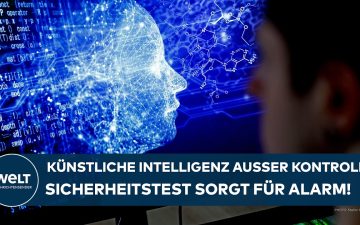 Symbolbild eines KI-Sicherheitstests: Roboterhand greift nach einem Netzwerk-Symbol – KI-Sicherheitstest schlägt bei OpenAI …
