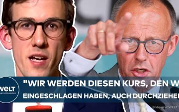 Merz Reformkurs – Friedrich Merz am Rednerpult im Konrad-Adenauer-Haus, kündigt Festhalten am Reformkurs an