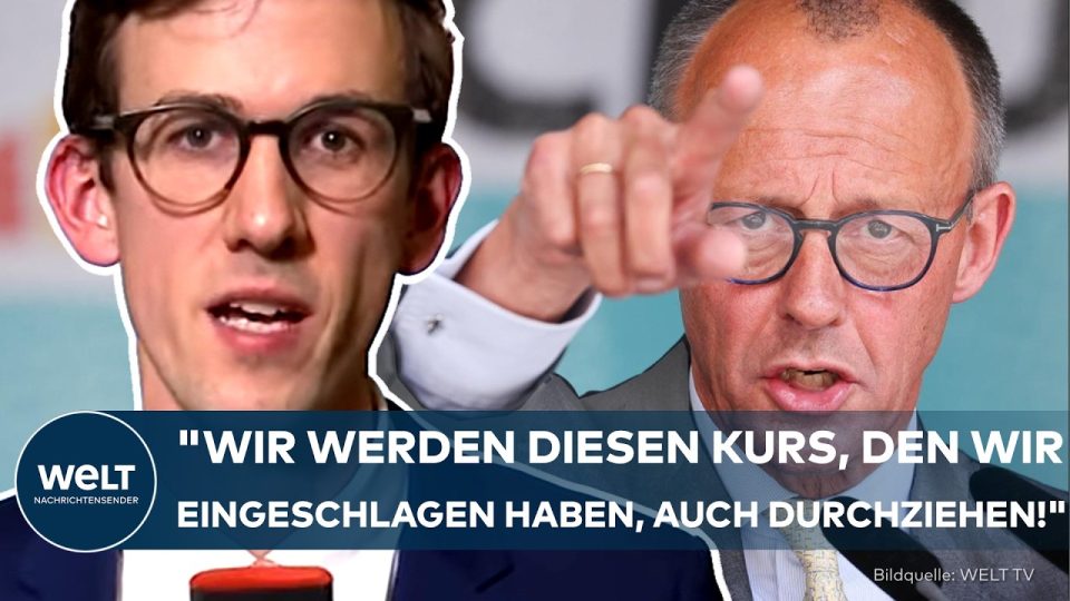 Merz Reformkurs – Friedrich Merz am Rednerpult im Konrad-Adenauer-Haus, kündigt Festhalten am Reformkurs an