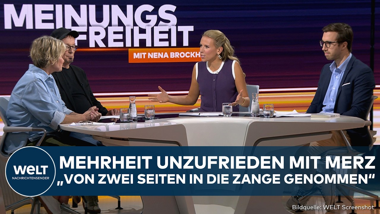 Friedrich Merz am Rednerpult im Deutschen Bundestag – Merz Unzufriedenheit auf Rekordniveau laut Deutschlandtrend