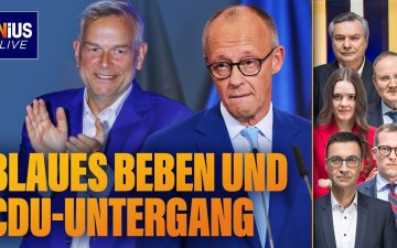 Wahlplakate zur CDU Landtagswahl Mecklenburg-Vorpommern, im Hintergrund das Schweriner Schloss