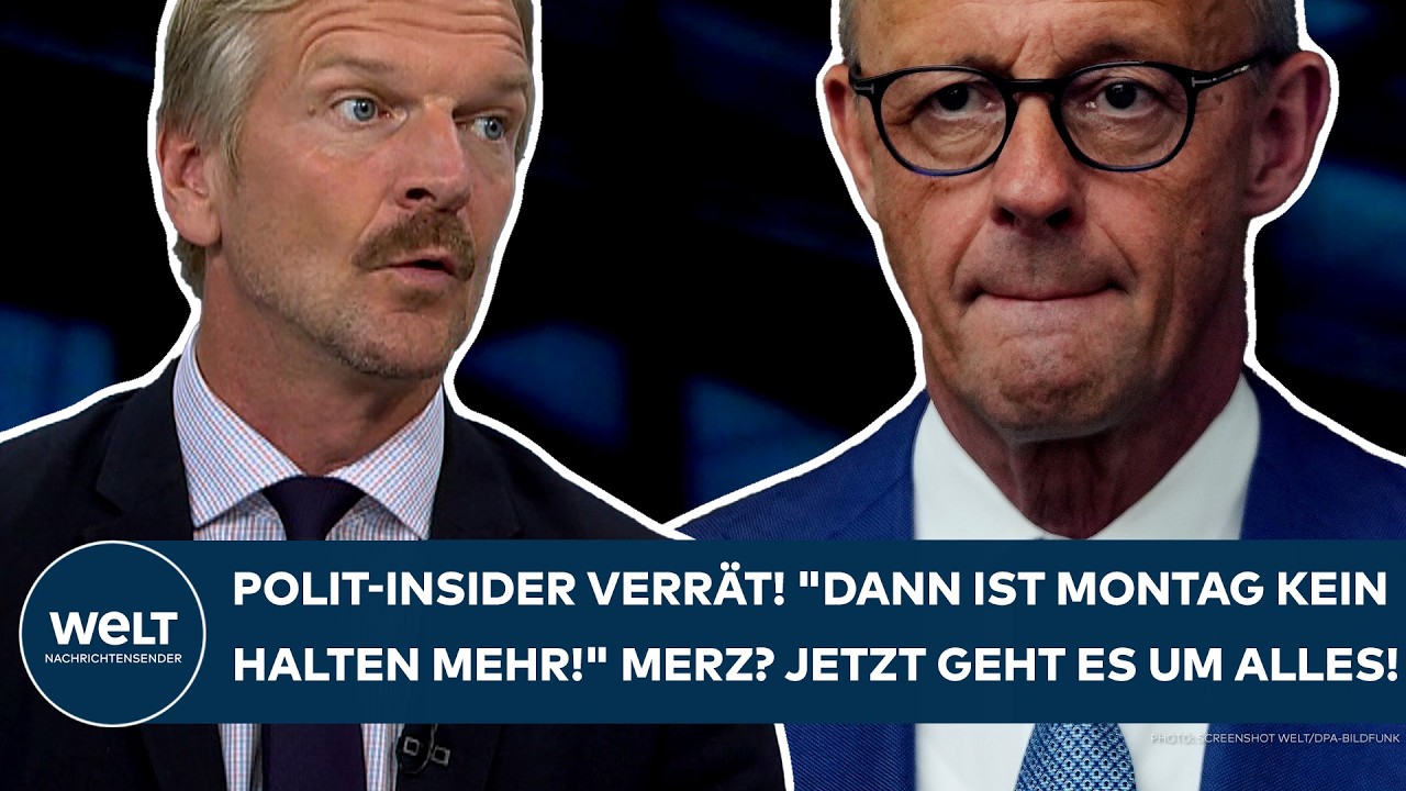Friedrich Merz Kanzlerkrise – Friedrich Merz bei einem Wahlkampfauftritt, umgeben von CDU-Anhängern – Kanzlerkrise und Umfra…