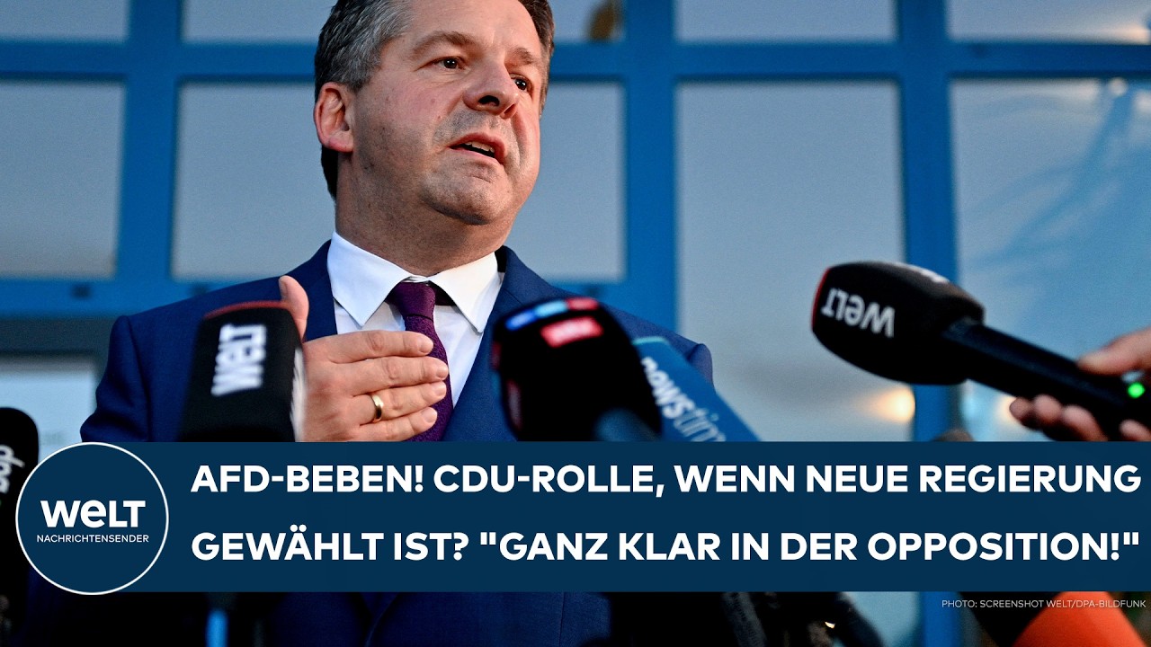 CDU Sachsen-Anhalt Opposition – Ministerpräsident Sven Schulze spricht nach der Wahlniederlage der CDU Sachsen-Anhalt in Mag…