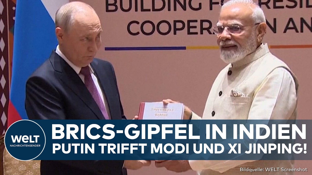 BRICS-Gipfel in Neu-Delhi: Putin, Xi Jinping und Modi bei internationalen Beratungen