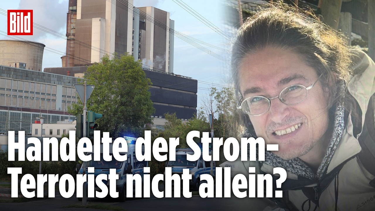 Polizeieinsatz an einem Umspannwerk nach Sabotage durch mutmaßlichen Stromterroristen in Deutschland