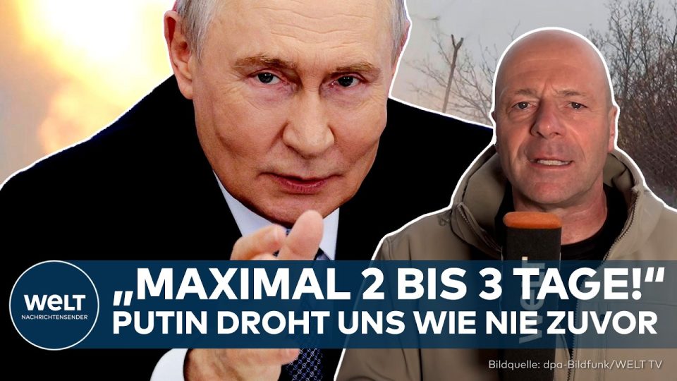 Wladimir Putin beim Sicherheitsrat-Treffen im Kreml – Putin droht Europa mit militärischen Konsequenzen