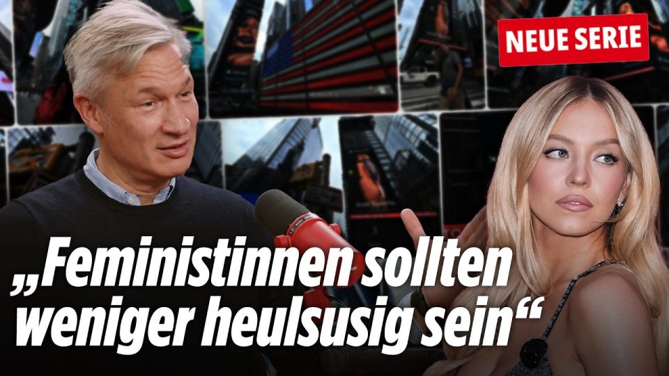 Ulf Poschardt im Studio bei der Feminismus-Debatte über Schwesig, von Natusius und Sydney Sweeney