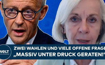 CDU Landtagswahl – Friedrich Merz bei einer CDU-Wahlkampfveranstaltung vor der Landtagswahl in Berlin und Mecklenburg-Vorpom…