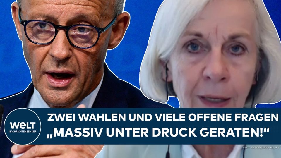 CDU Landtagswahl – Friedrich Merz bei einer CDU-Wahlkampfveranstaltung vor der Landtagswahl in Berlin und Mecklenburg-Vorpom…