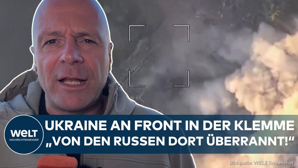 Zerstörte Industrieanlage in der Ukraine nach einem russischen Angriff im Ukraine-Krieg