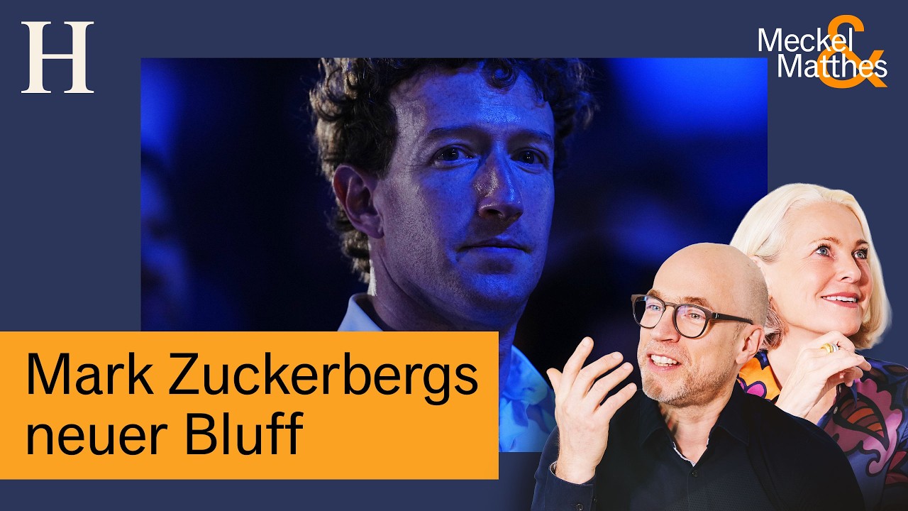 Social Media Zukunft – Mark Zuckerberg vor dem Meta-Logo – Symbol für die Social-Media-Zukunft und die Krise der Plattform