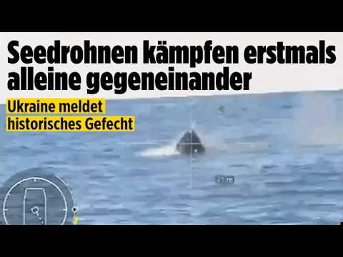 Ukrainische Seedrohne im Schwarzen Meer – unbemannte Drohnenboote kämpfen gegeneinander