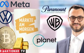 Märkte am Morgen – Börsenhandel am Morgen: Kurstafel mit steigenden Notierungen für Meta, Bitcoin und Goldpreis an den Märkt…