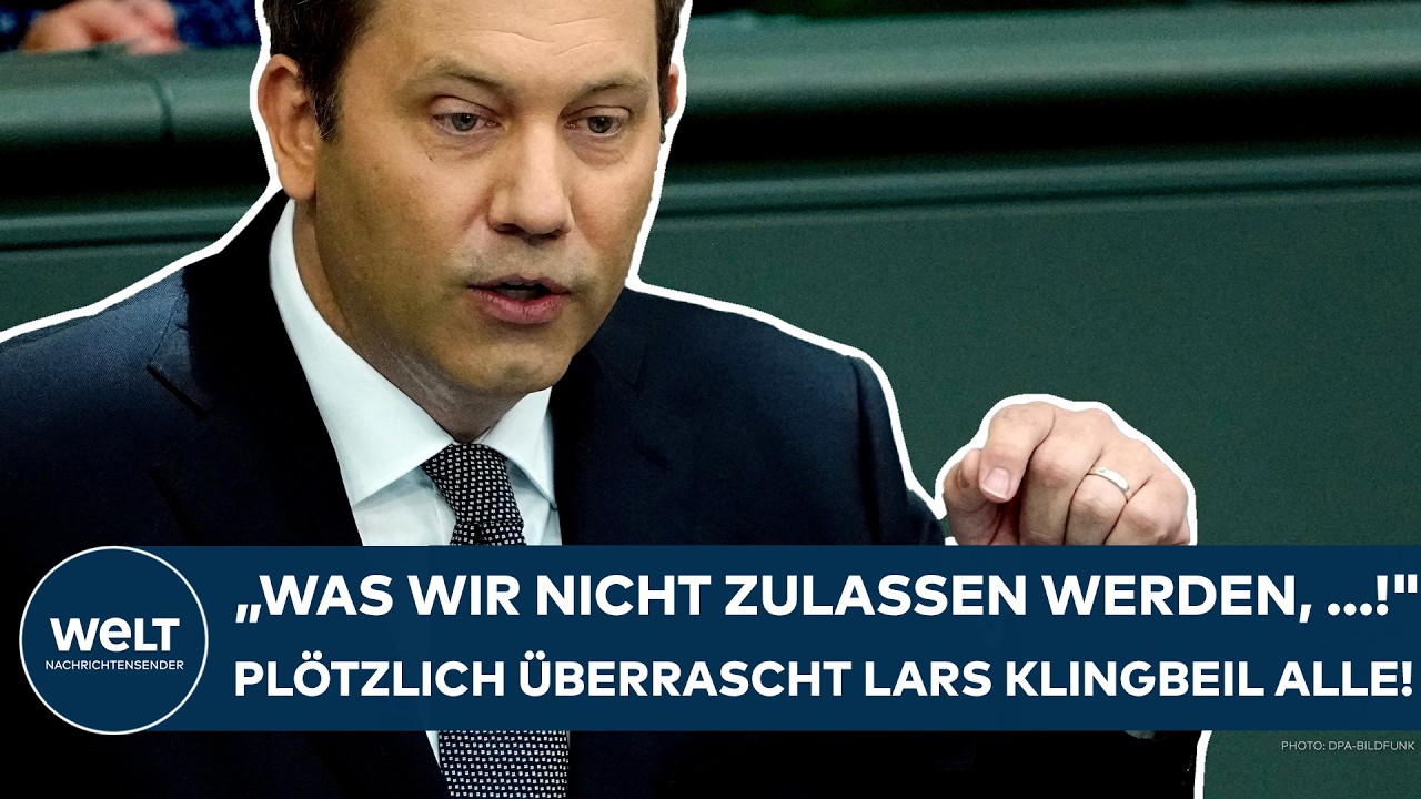 Finanzminister Lars Klingbeil präsentiert den Bundeshaushalt 2027 im Deutschen Bundestag