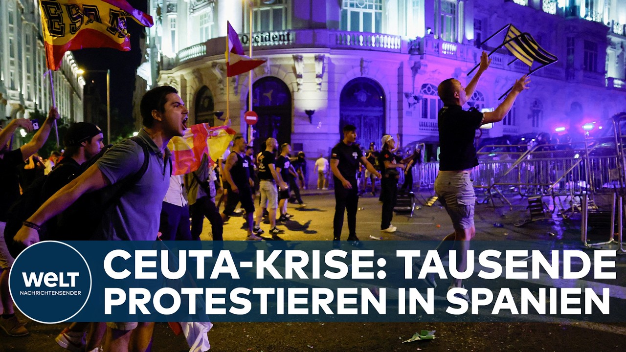 Migrationskrise Ceuta – Tausende Demonstranten in Madrid protestieren gegen die Migrationskrise in Ceuta und Sánchez' Migrat…
