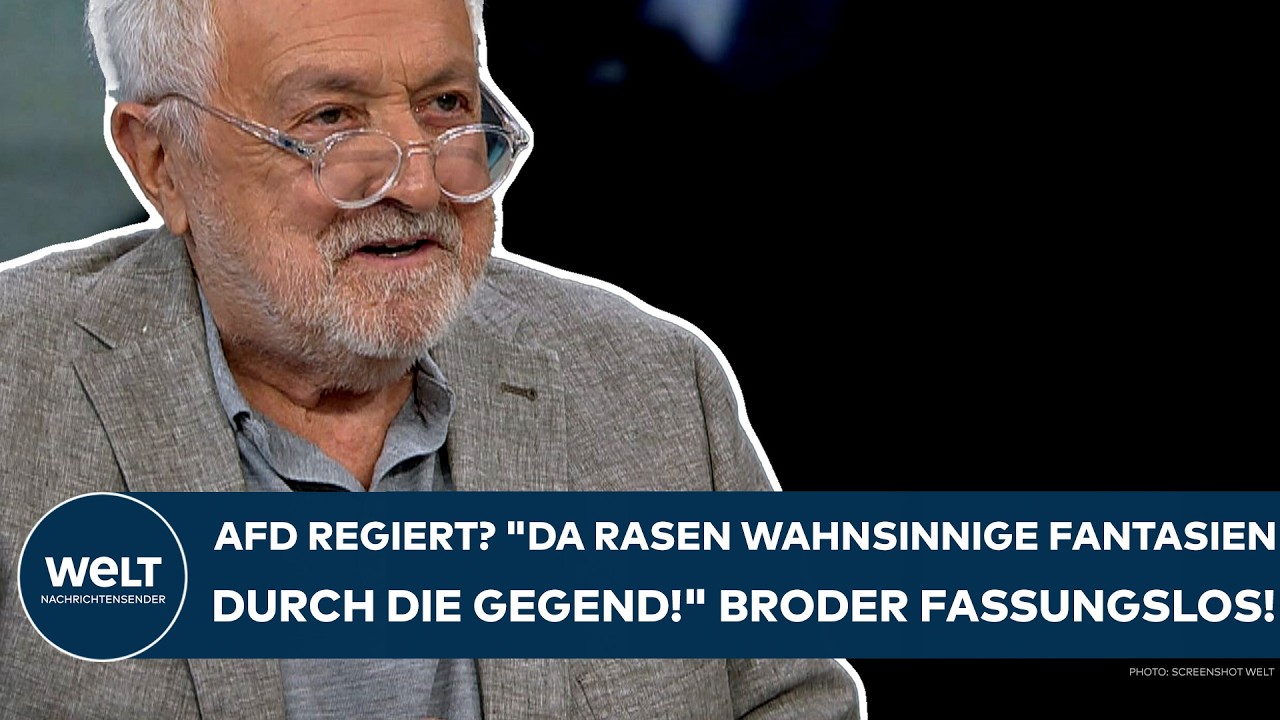 Henryk Broder im Studio kommentiert die Landtagswahl Sachsen-Anhalt mit kritischer Miene