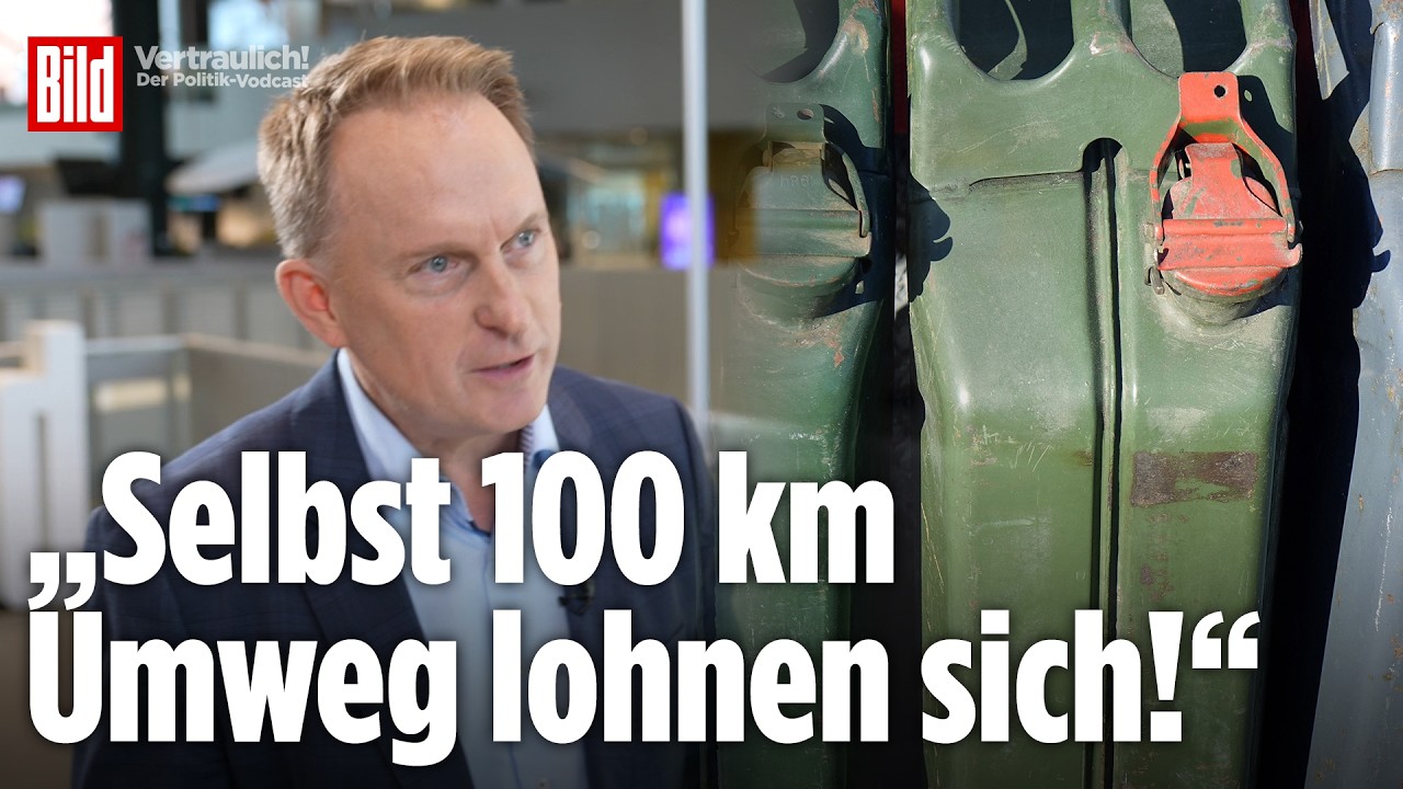 Autofahrer tankt an einer polnischen Tankstelle günstig – tanken im Ausland als Sparstrategie bei hohen Spritpreisen