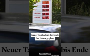 Energiesteuer Benzin Diesel – Zapfsäule an einer deutschen Tankstelle – Energiesteuer auf Benzin und Diesel wird gesenkt