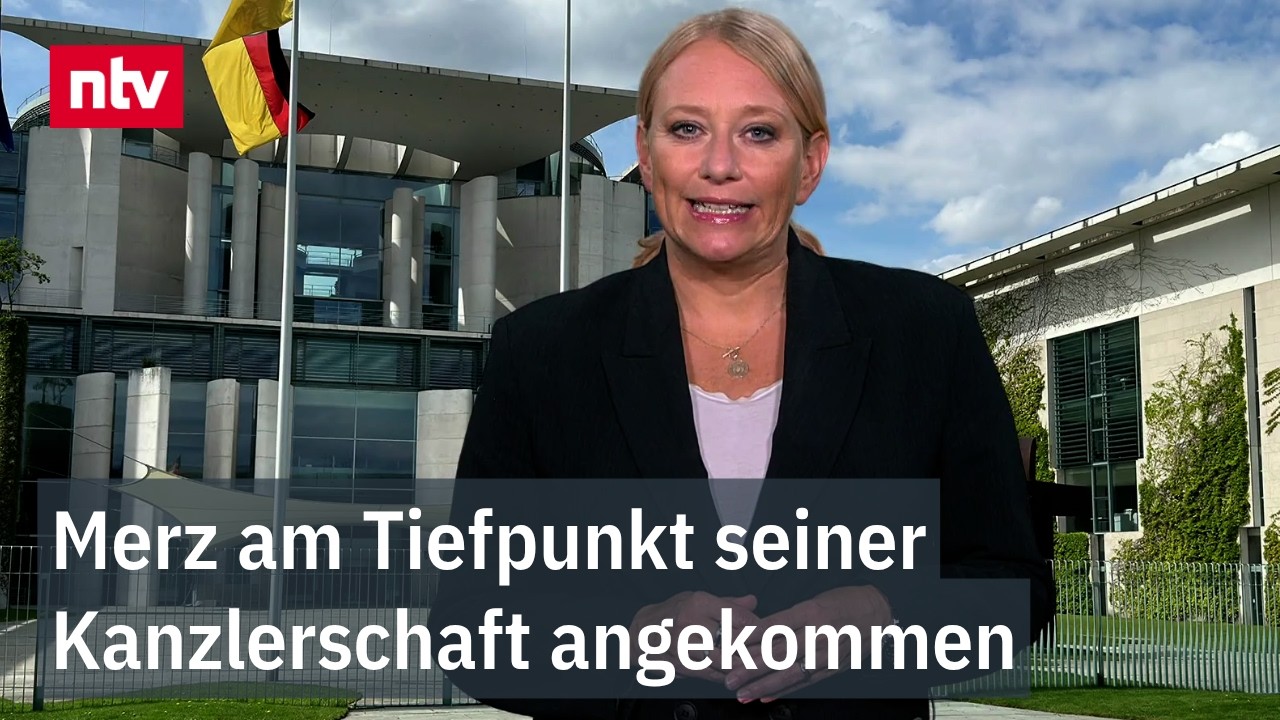 Kanzlerrücktritt Merz – Friedrich Merz am Rednerpult im Bundestag – Kanzlerrücktritt als politische Debatte im Umfragetief