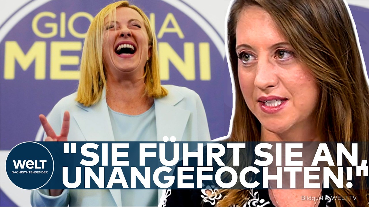Georgia Meloni spricht als Ministerpräsidentin Italiens auf einer Pressekonferenz – Rekord-Amtszeit und neue Konkurrenz von …