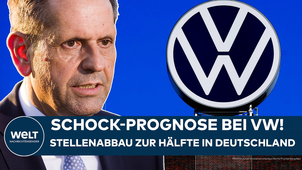VW-Werk in Deutschland mit Produktionshalle – VW-Sparpaket bedroht tausende Arbeitsplätze