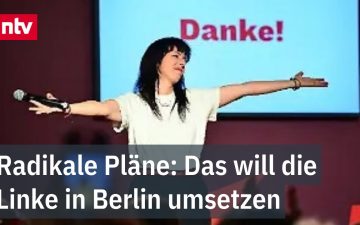 Elif Eralp Berlin – Elif Eralp feiert den Wahlsieg der Linken in Berlin bei einer Wahlparty mit Konfetti