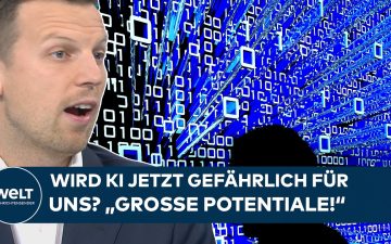 Künstliche Intelligenz – Experte diskutiert Chancen und Risiken von Künstlicher Intelligenz auf einem Podium beim KI-Gipfel