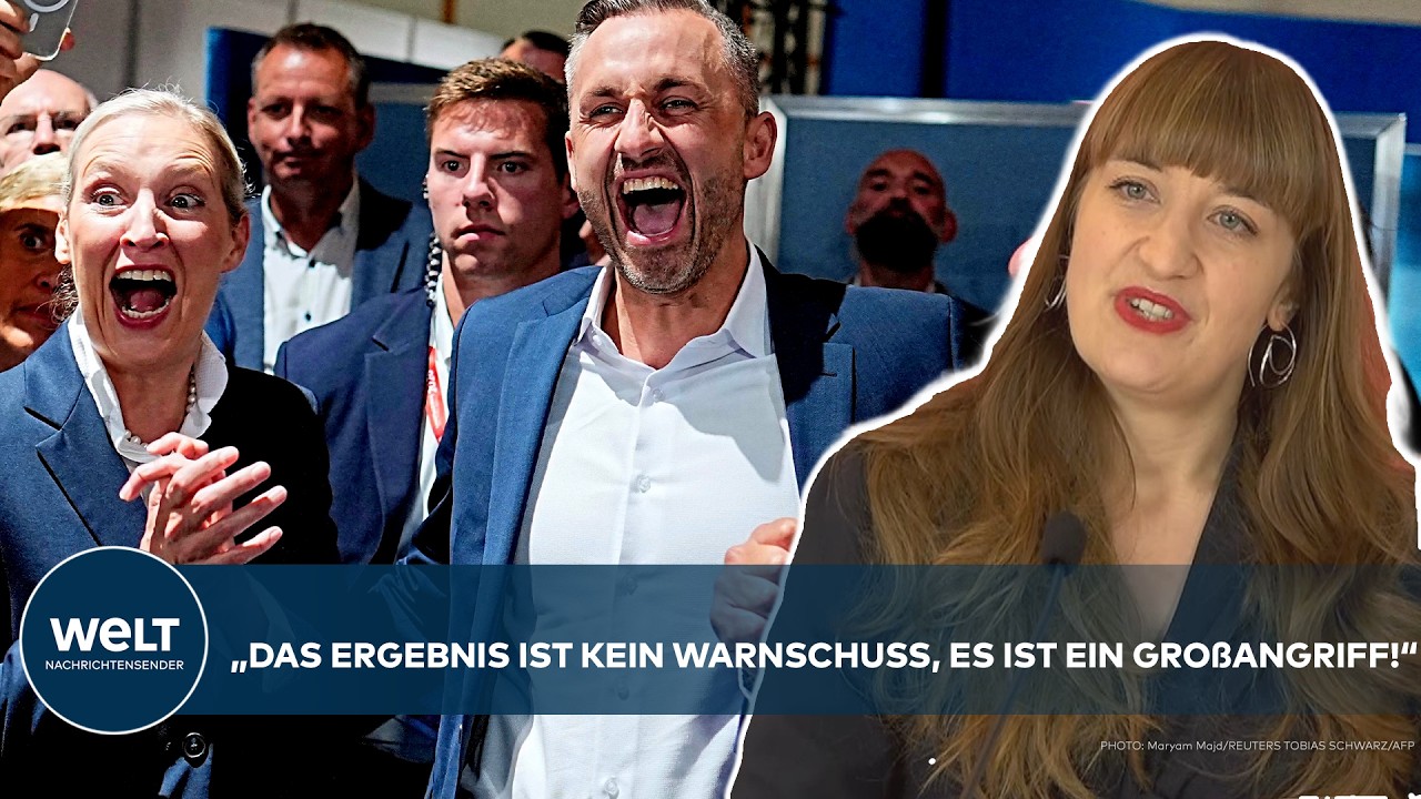 Linke AfD Vorwürfe – Heidi Reicheneck und Sören Pellmann bei Pressekonferenz der Linken mit Vorwürfen gegen die AfD nach der…