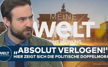 Friedrich Merz am Rednerpult vor CDU-Logo – Symbol für politische Doppelmoral in der Unionsdebatte