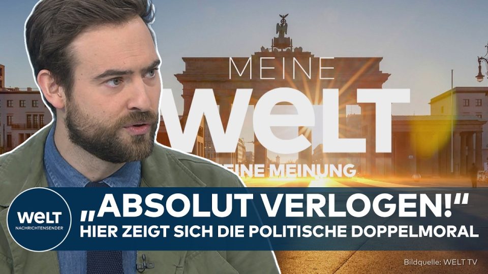 Friedrich Merz am Rednerpult vor CDU-Logo – Symbol für politische Doppelmoral in der Unionsdebatte