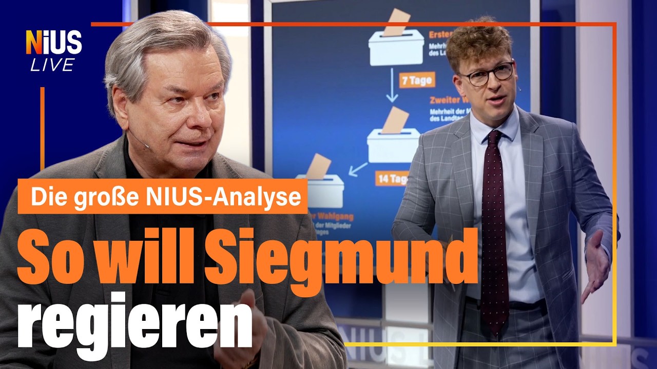 Ulrich Siegmund, AfD-Spitzenkandidat, nach der Landtagswahl Sachsen-Anhalt vor dem Magdeburger Landtag