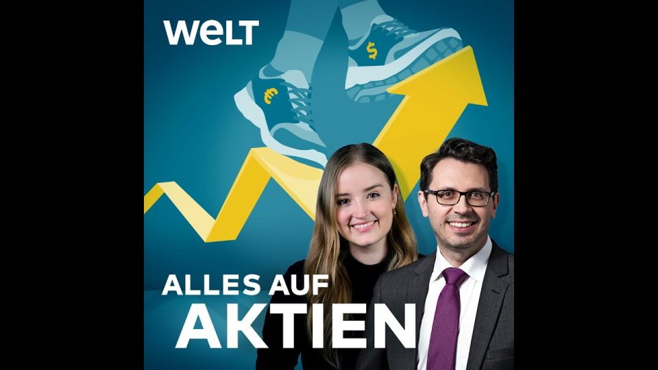 Vonovia-Aktie auf einem Börsenmonitor mit Kursverlauf und Berlin-Skyline im Hintergrund