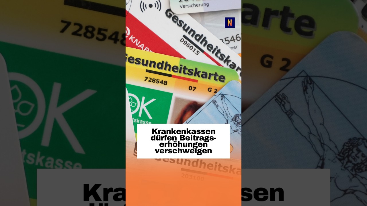 Krankenkassenkarte liegt auf einem Kontoauszug – Symbol für Krankenkasse Beitragserhöhung ohne Informationspflicht