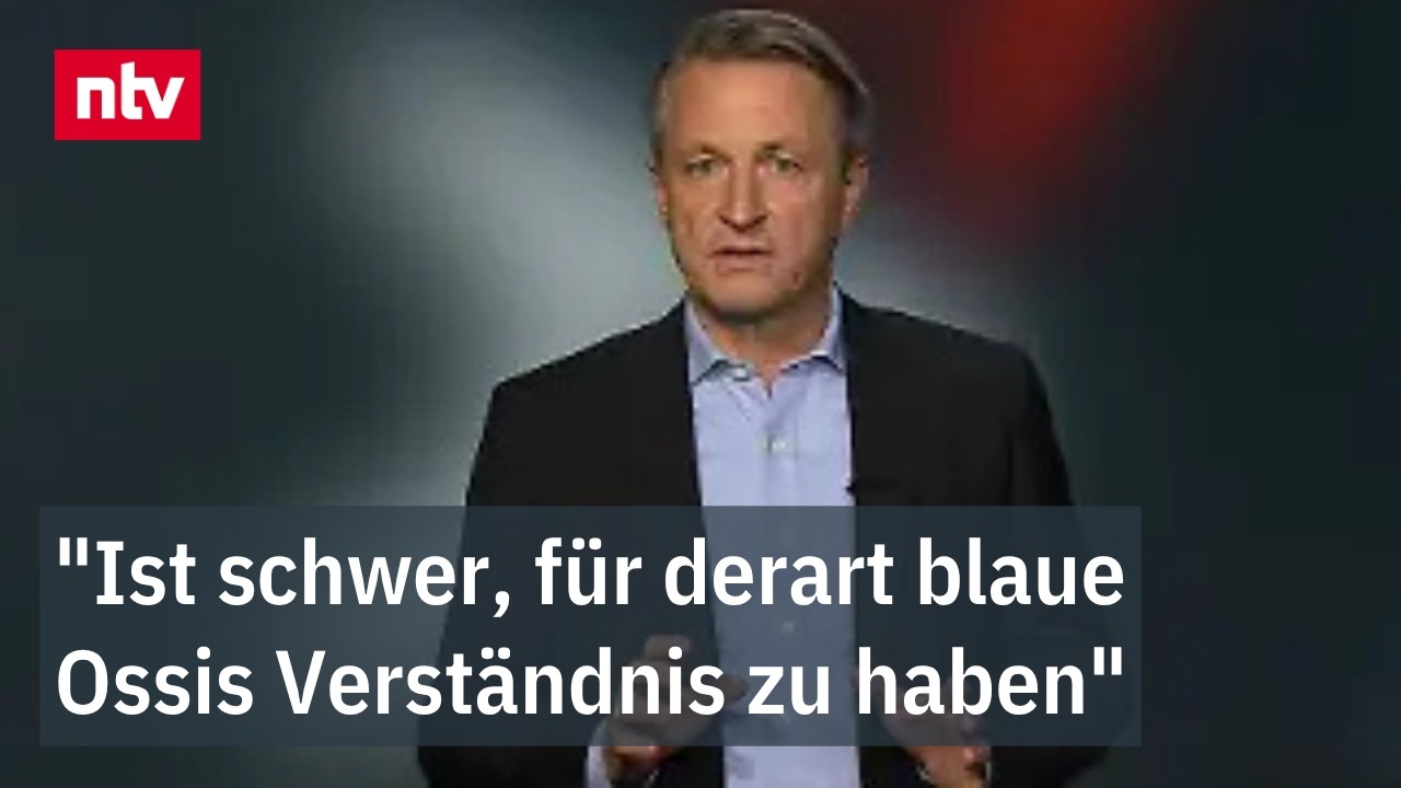 Karte von Sachsen-Anhalt mit AfD-Symbolik, Illustration zur Wessi-Wut-Debatte in Deutschland
